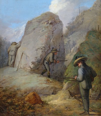 Gentlemen Purgstall on the Prowl by Rudolf Swoboda der Ältere